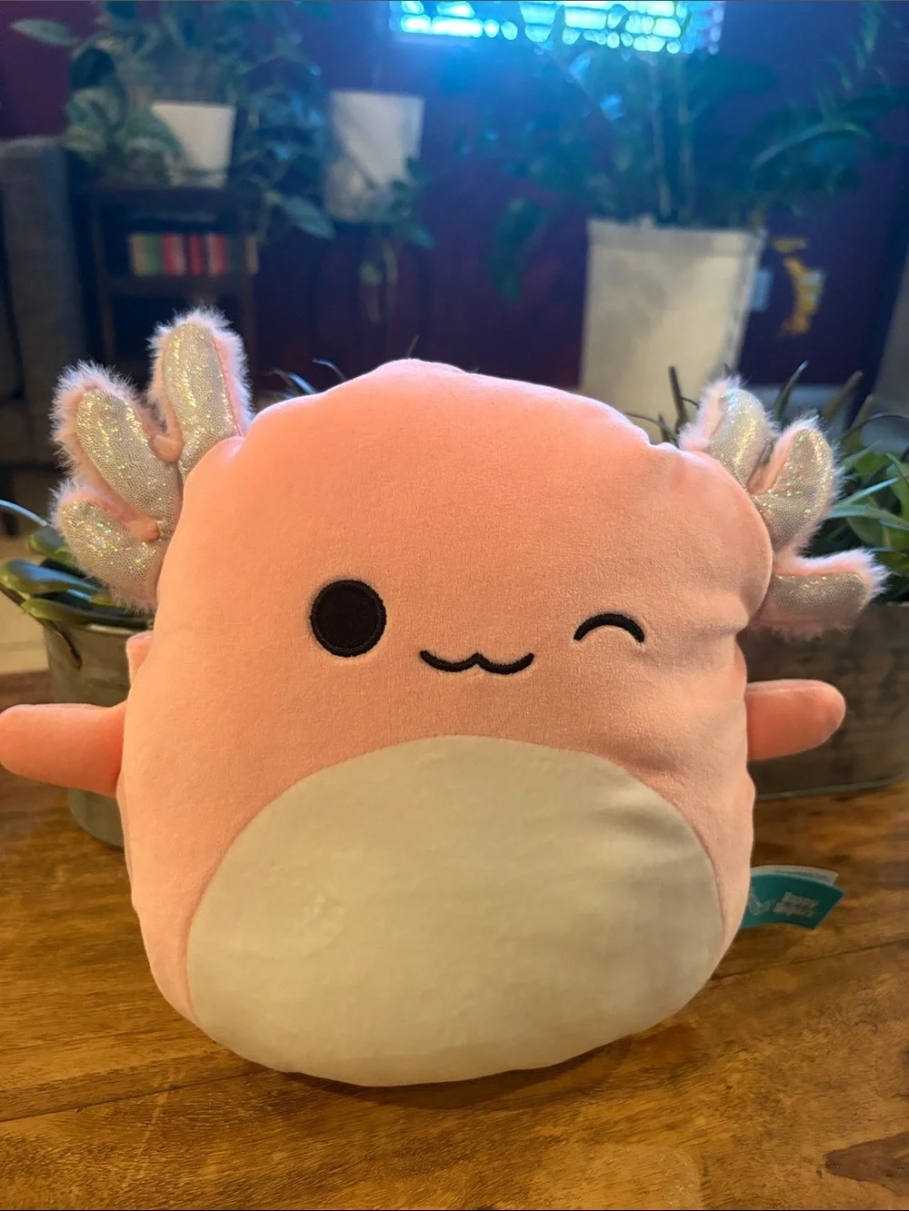 Archie the Pink Axolotl Plush heating pad Squishmallow